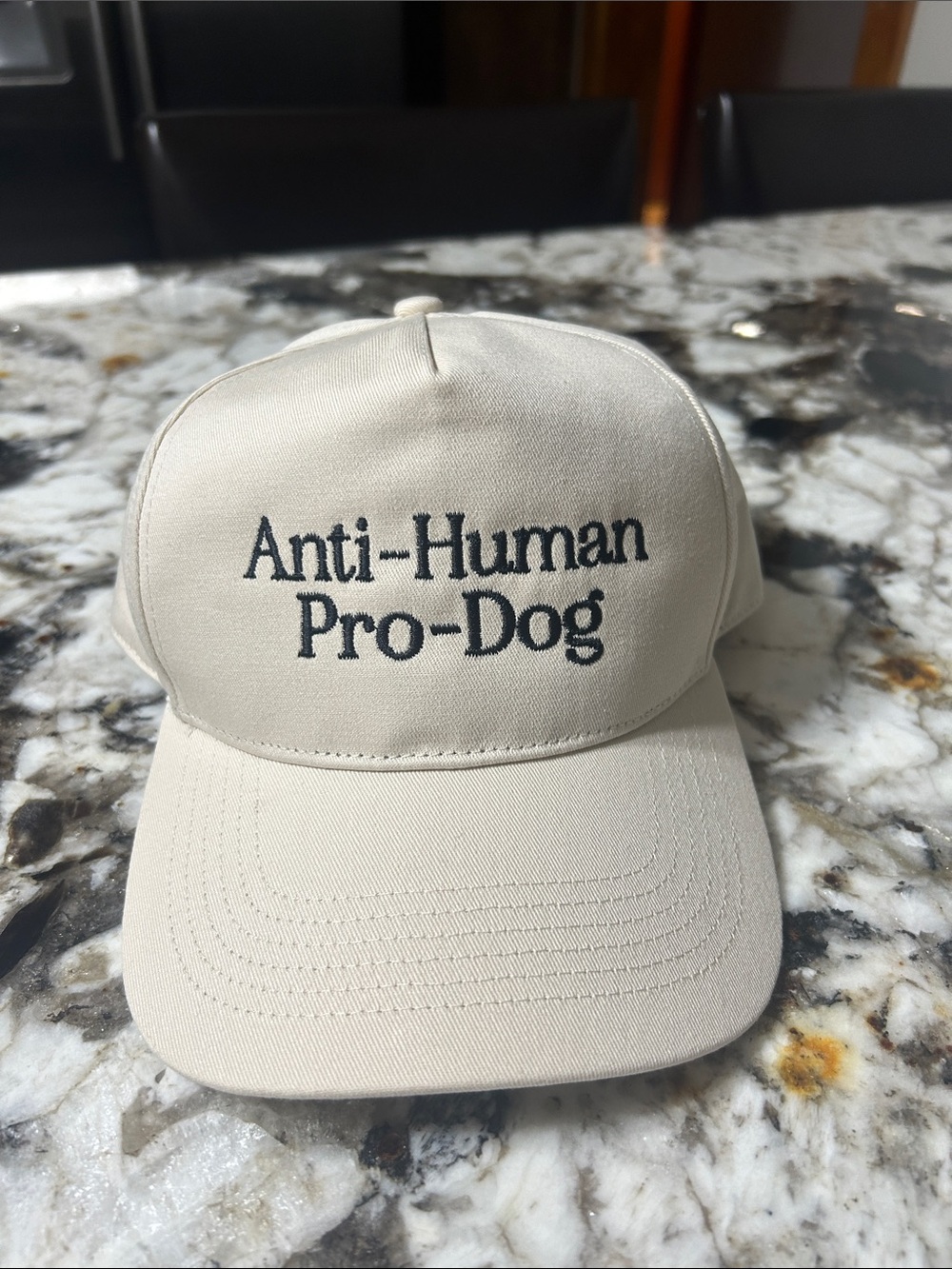 Anti-Human Pro-Dog Barstool baseball hat